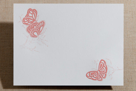 Flat Cards - Butterflies on Branches