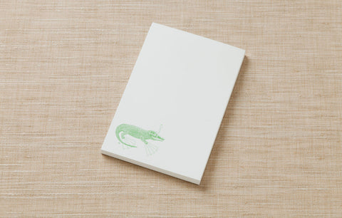 Note Pad - Alligator with Snorkel Gear