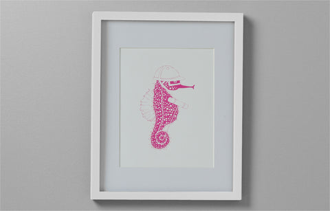 Art Print - Sea Horse with Polo Gear