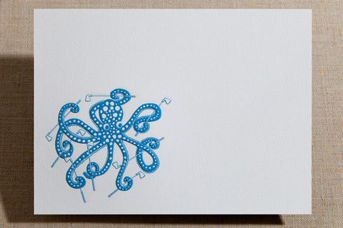 Flat Cards - Octopus with Golf Clubs