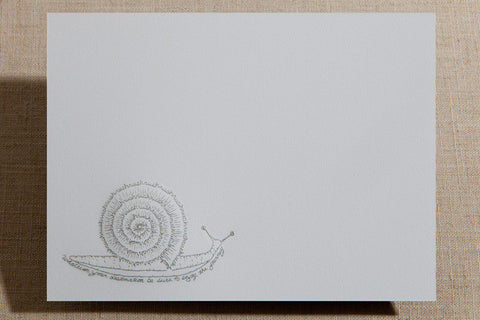 Flat Cards - Snail