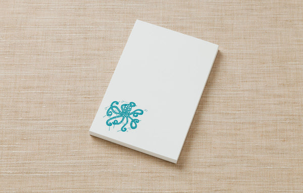 Note Pad - Octopus with Golf Clubs